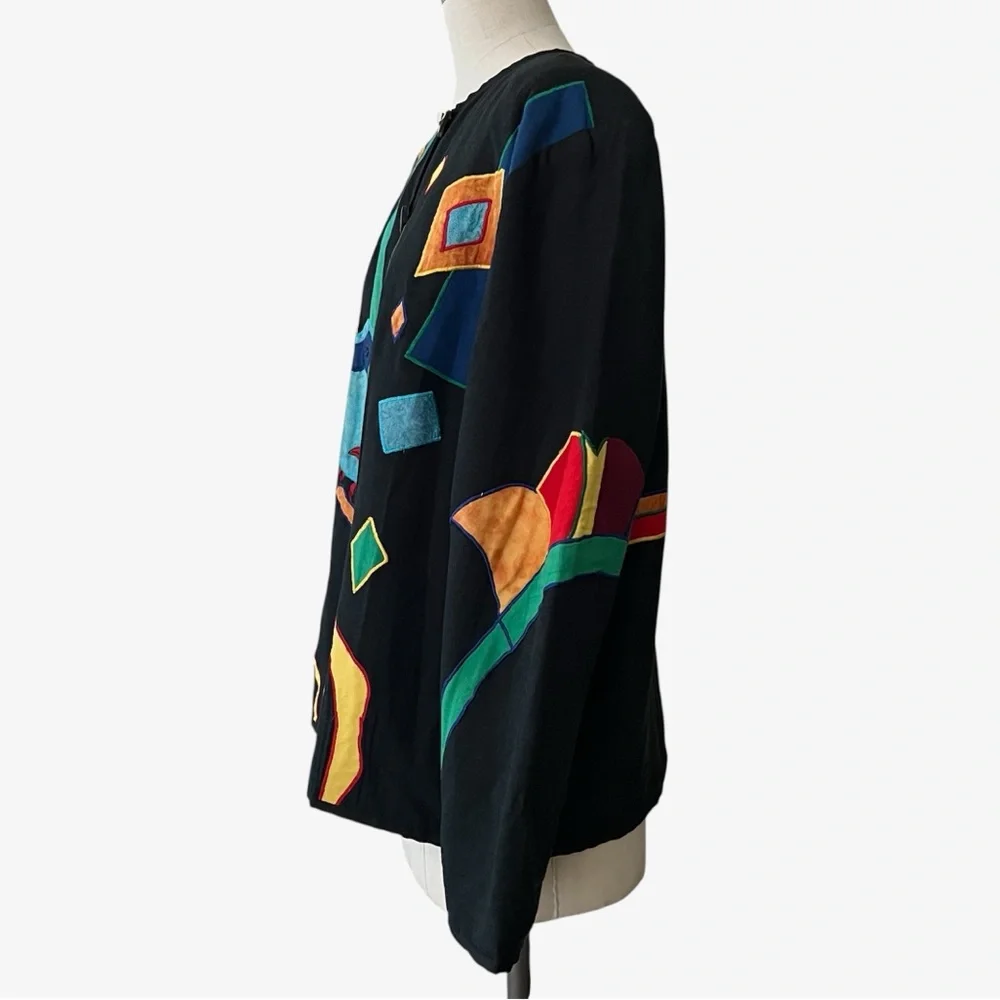 Allure Colorful Folk Artsy Jacket XL